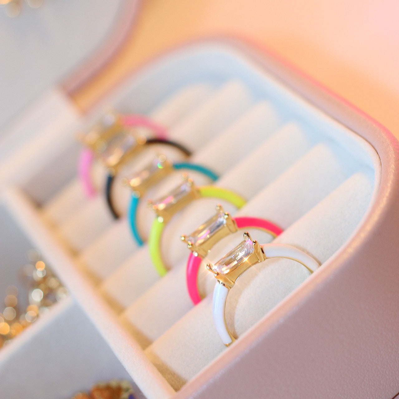 Miami Vibes Adjustable Rings